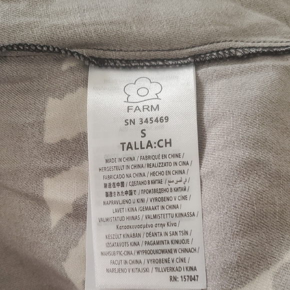 MWOT FARM RIO BLACK TIGER WIDE LEG PAMTS IN BLACK - Picture 8 of 11